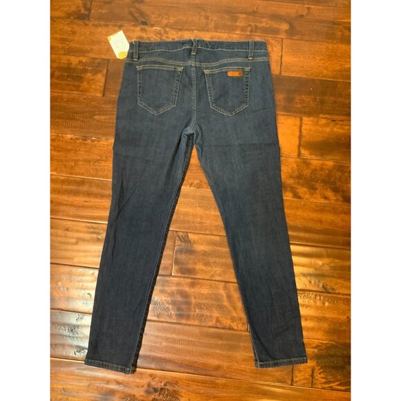 Joe's Jeans Blue Dark Wash  Denim Skinny Ankle Jeans Size 31 - Picture 4 of 5